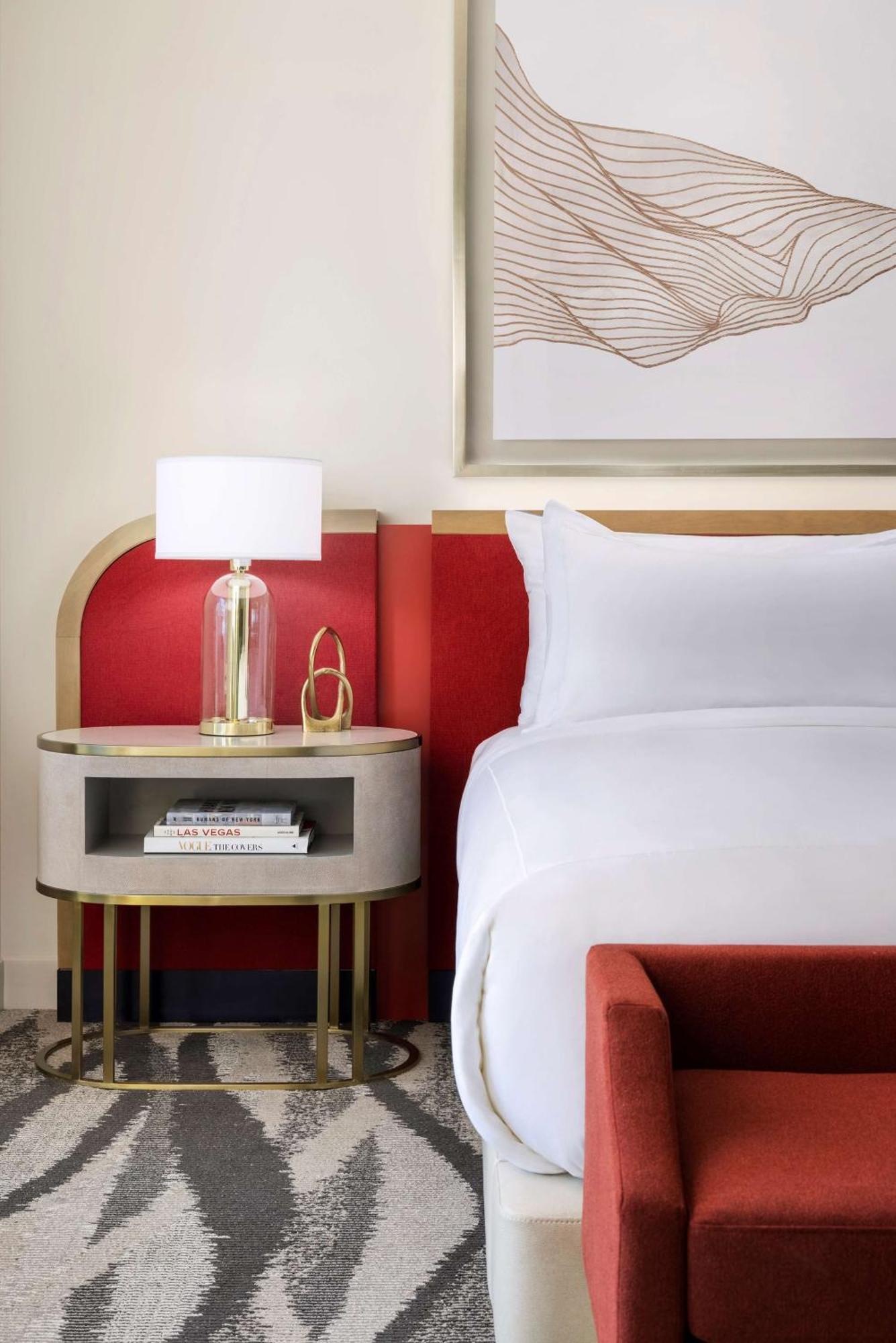 Conrad Las Vegas At Resorts World Kültér fotó A bedroom at the hotel
